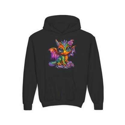 Colorful Baby Dragon Youth Hoodie