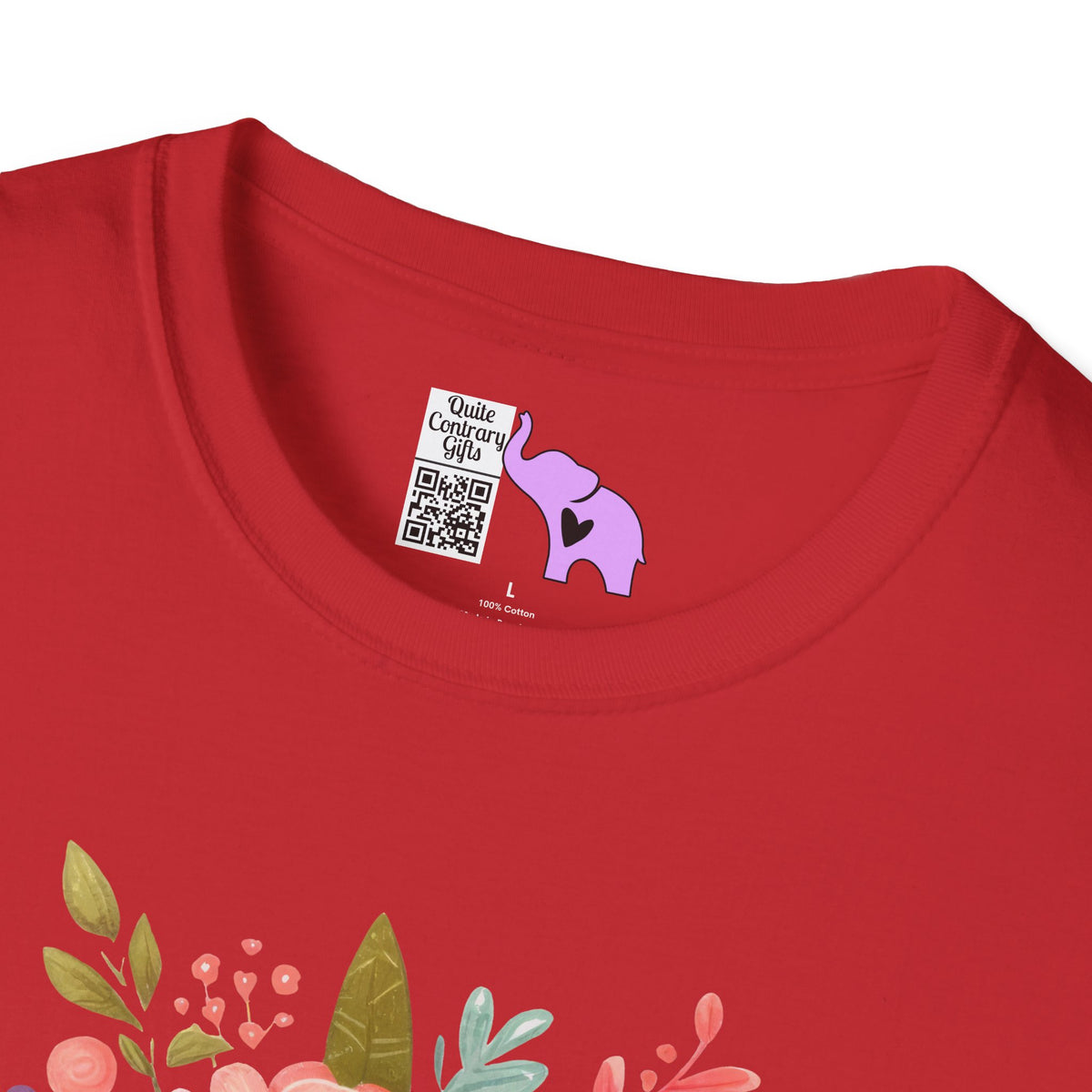 Booktrovert (Floral) Adult T-shirt