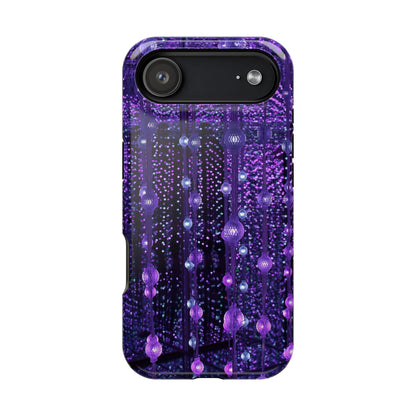Purple Raindrops MagSafe® Compatible Tough Case for iPhone