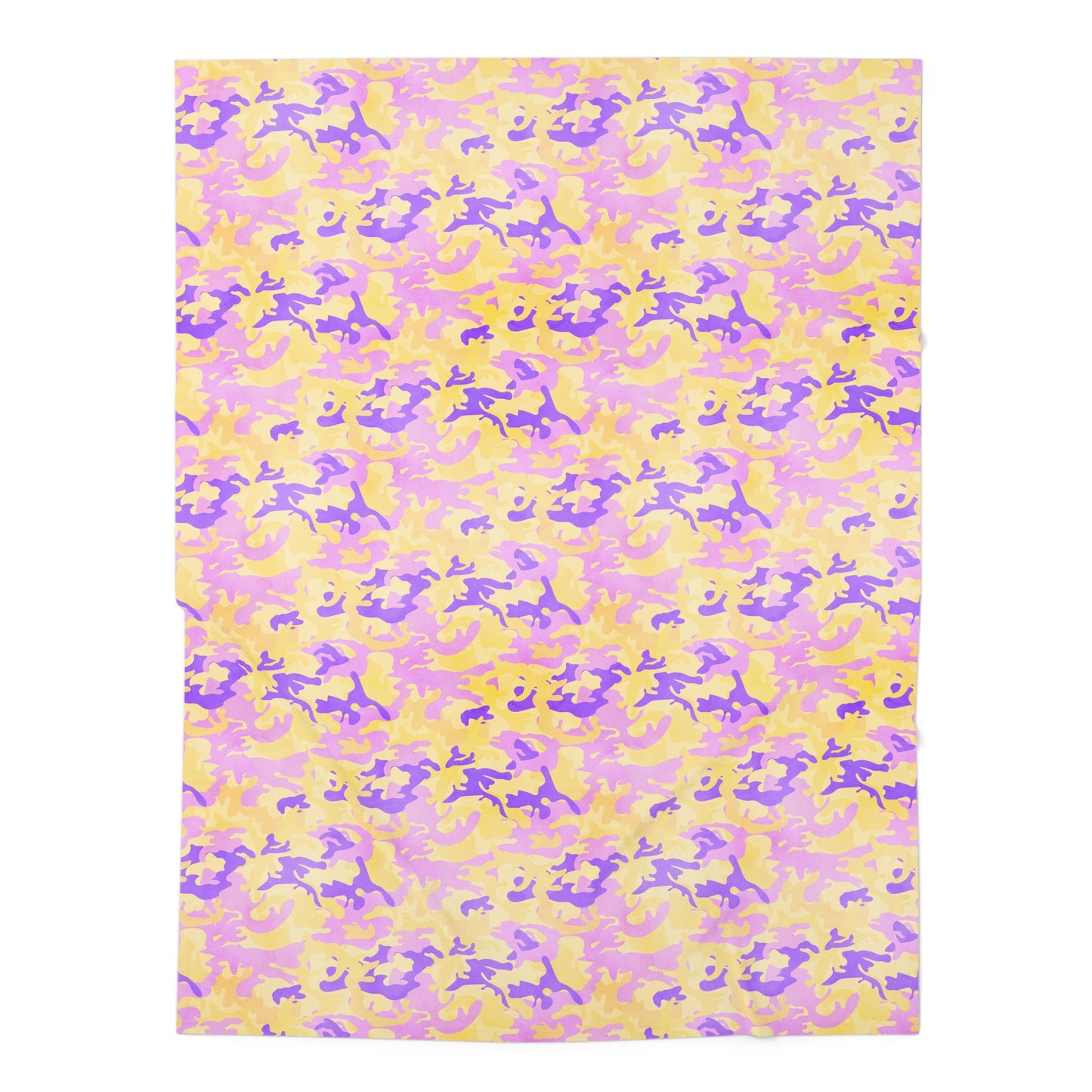 Peach Sorbet Camo Baby Swaddle Blanket