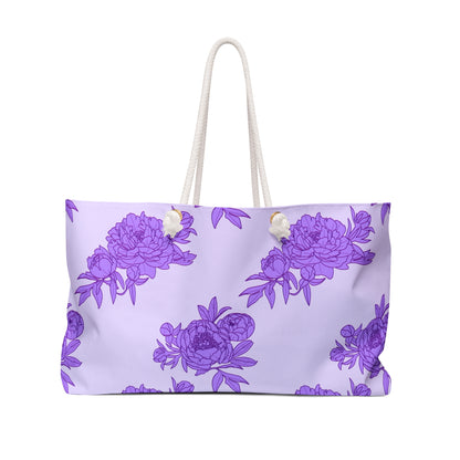 Royal Orchid Peonies Weekender Bag