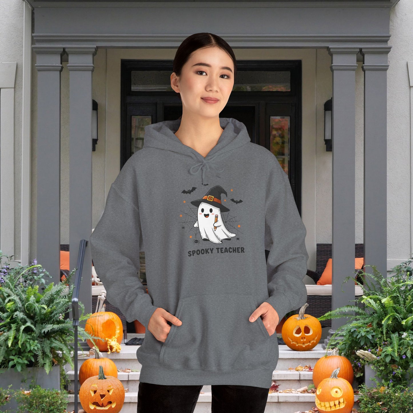 Spooky Teacher Heavy Blend™ Hooded Sweatshirt
