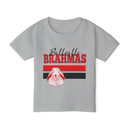 Ballville Brahmas w/Mascot & Stripes Heavy Cotton™ Toddler T-shirt