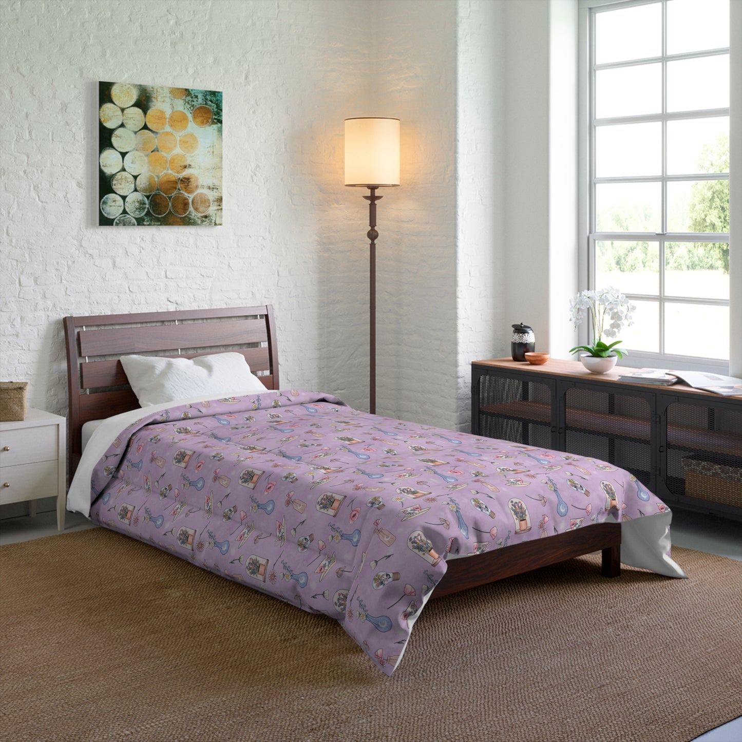 Lilac Meadow Keepsakes Comforter