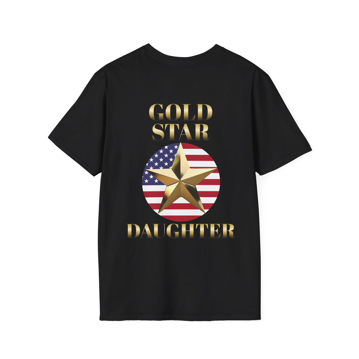 Gold Star Daughter Forever Proud Adult T-shirt