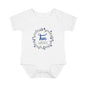 Blue Milestone Wreath Onesie-Two Weeks