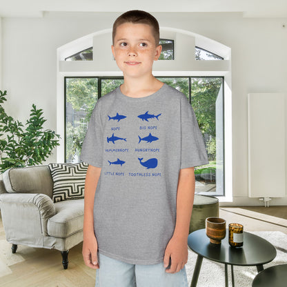 Nope Sharks Kids Heavy Cotton™ Tee