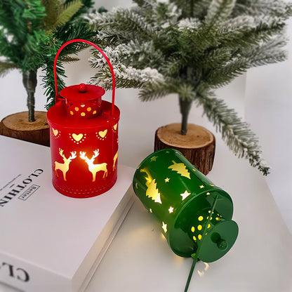 Christmas Flameless Candle Old-Fashioned Lantern