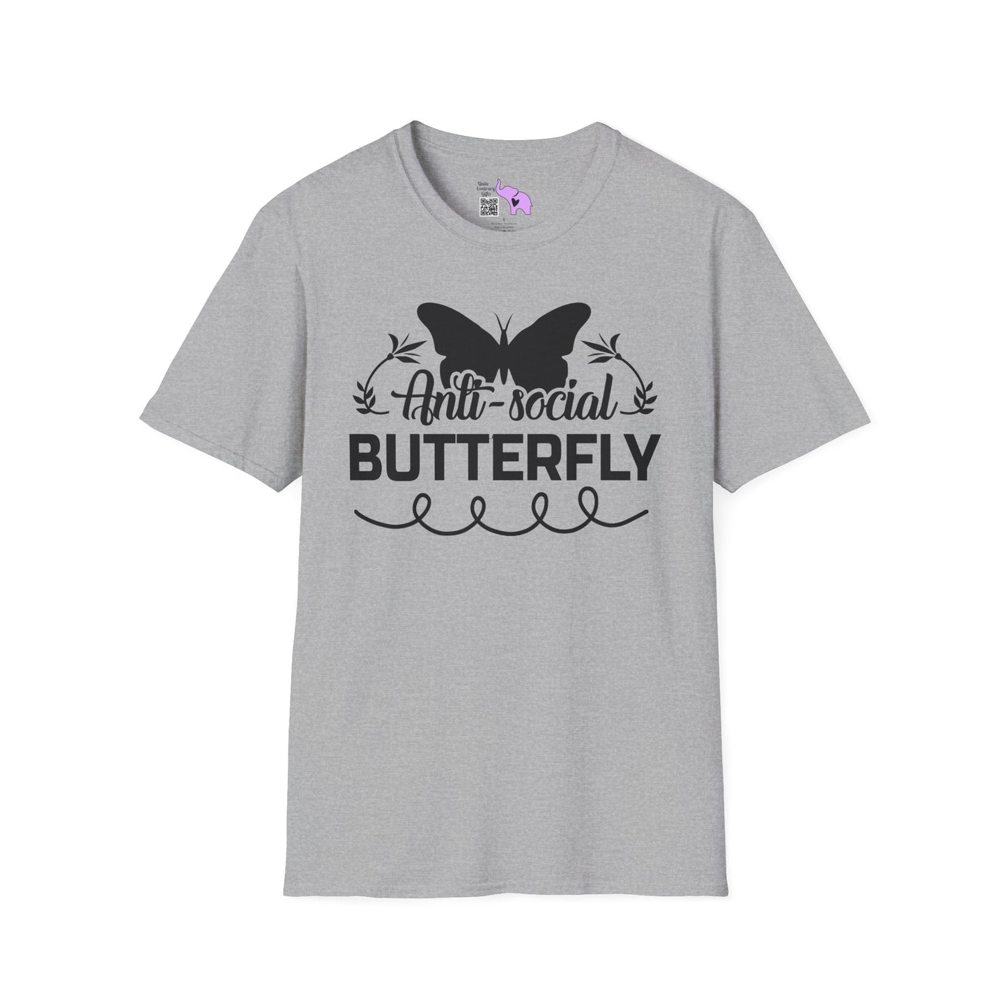 Anti-Social Butterfly Adult T-shirt