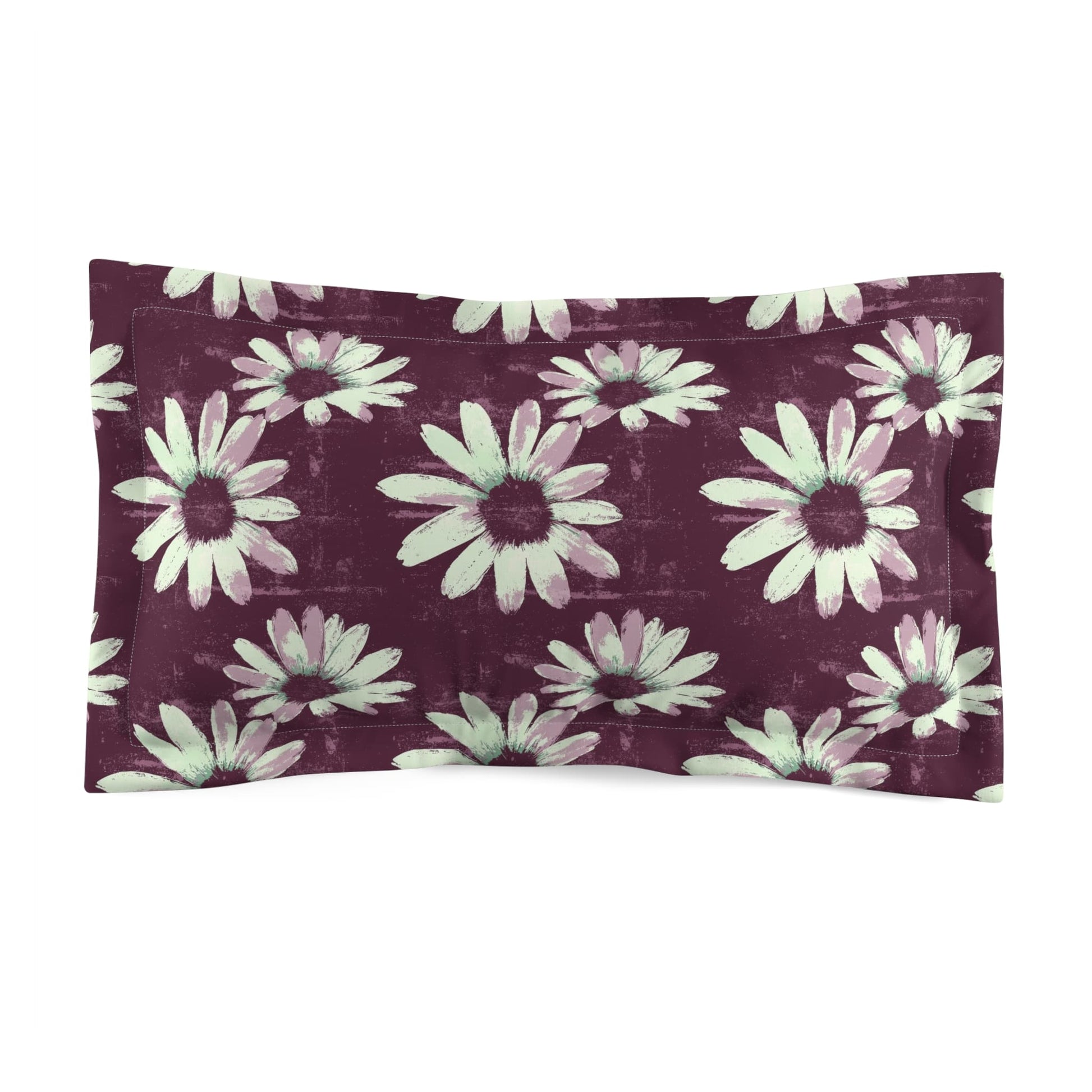 Purple Tide Petals Pillow Sham