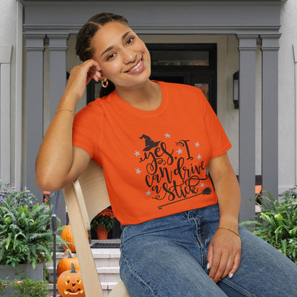 Yes I Can Drive A Stick Adult T-shirt