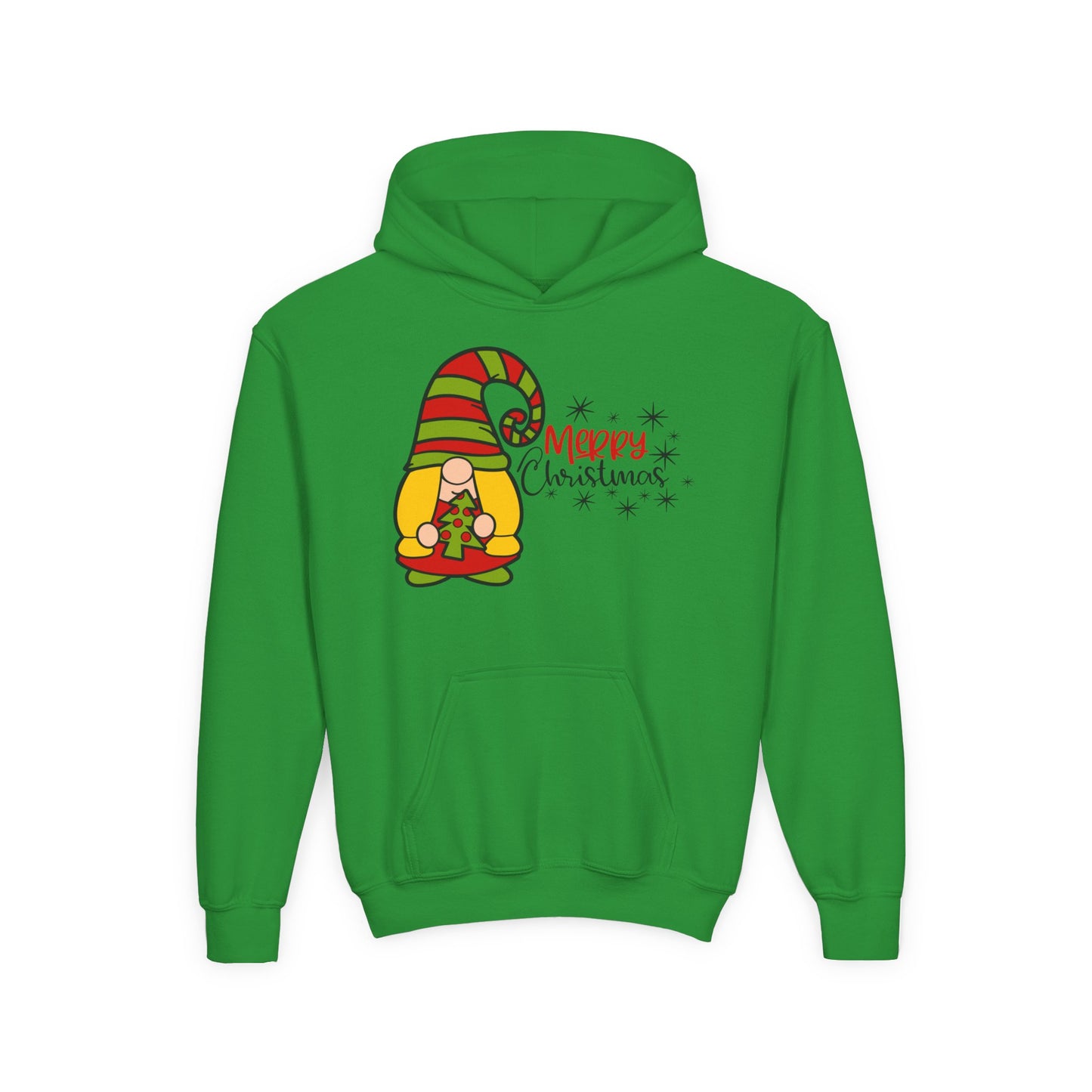 Merry Christmas Girl Gnome Youth Hoodie
