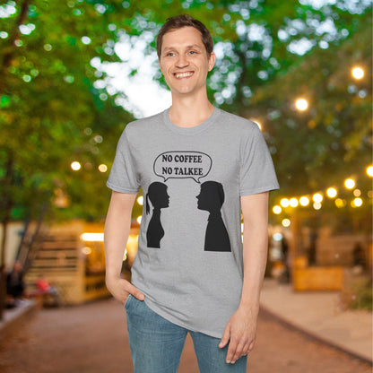 No Coffee No Talkee Adult T-shirt