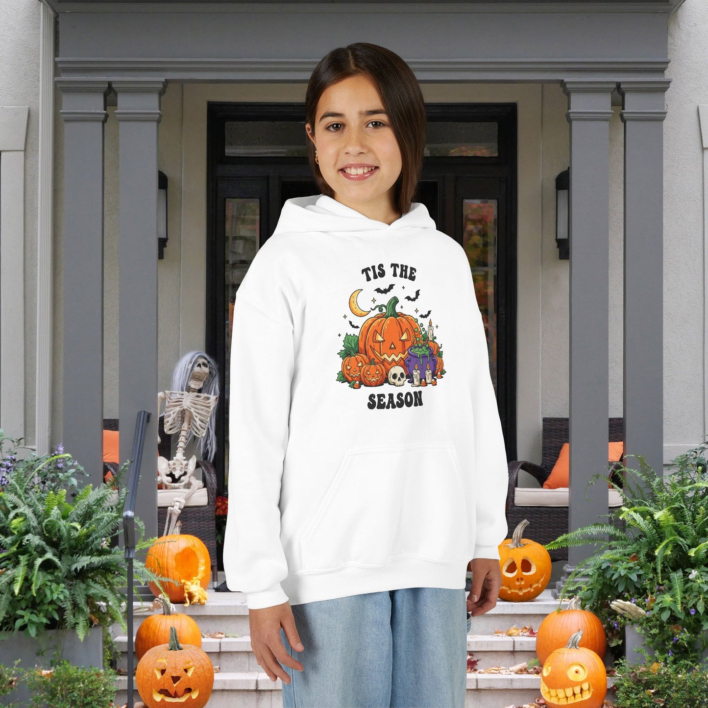 Tis the Season (Halloween) Youth Heavy Blend Hoodie