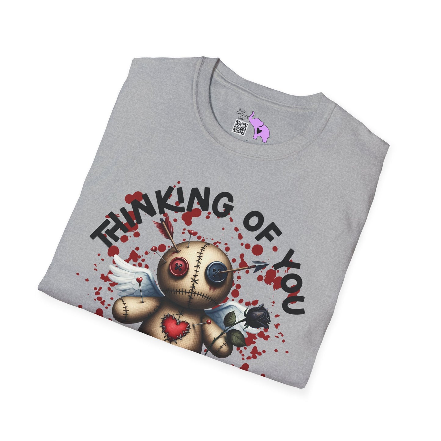Anti-Valentine Voodoo Doll Adult T-shirt
