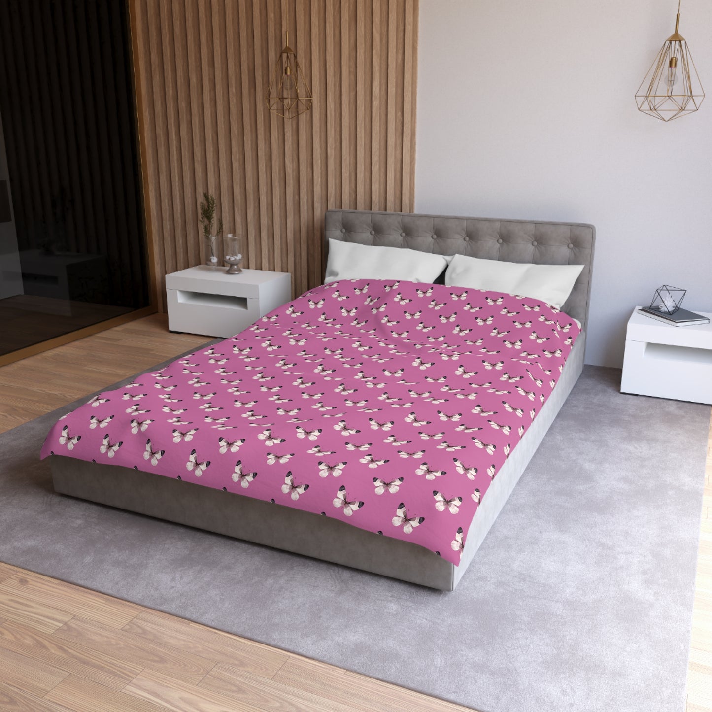 Blush Flutter Microfiber Duvet Cover