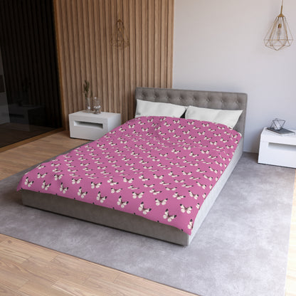 Blush Flutter Microfiber Duvet Cover