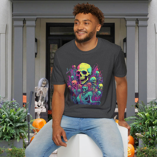 Skeleton Gathering Adult T-shirt