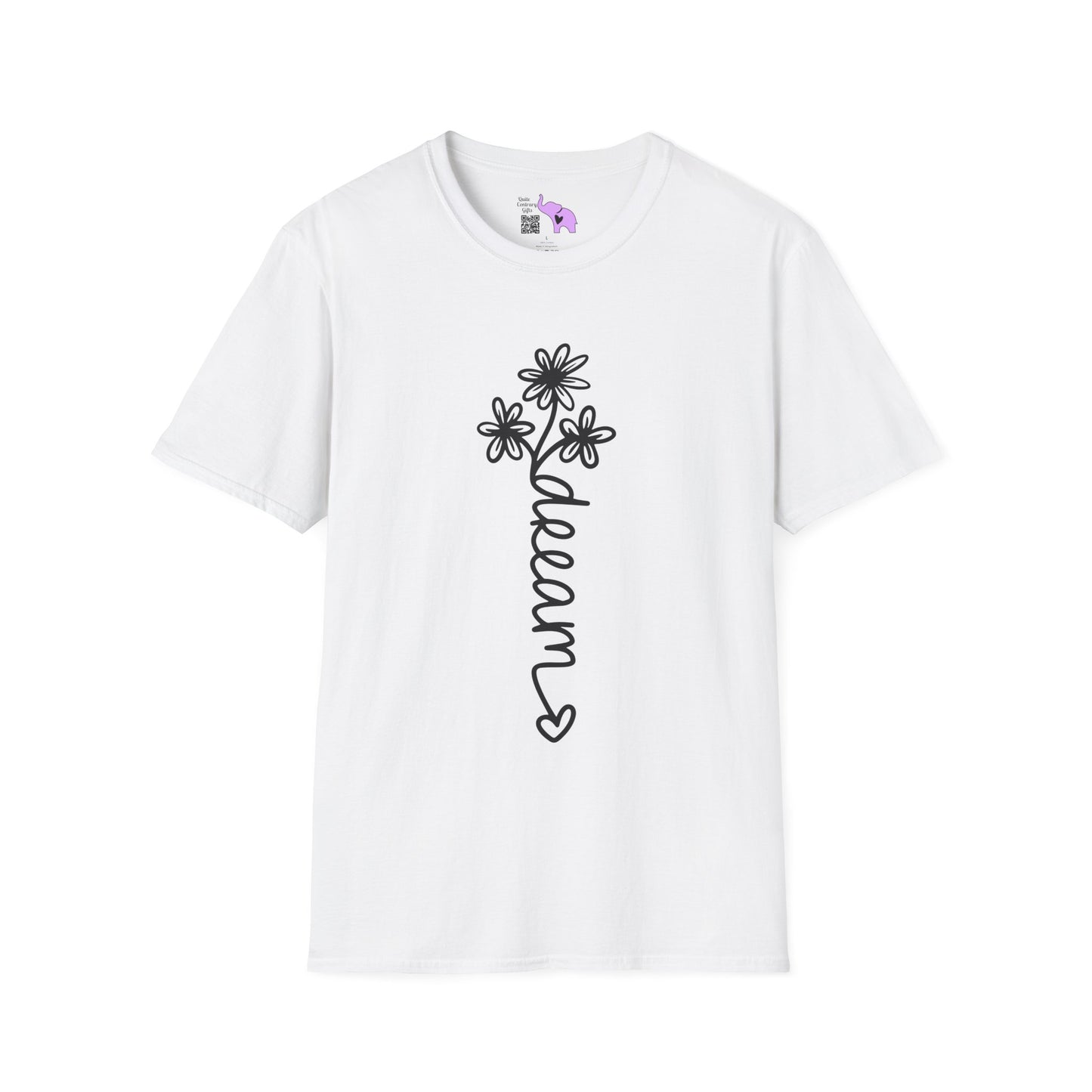Dreams (Vertical, Floral) Adult T-shirt