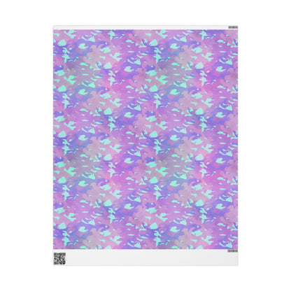Lavender Mist Camo Wrapping Paper
