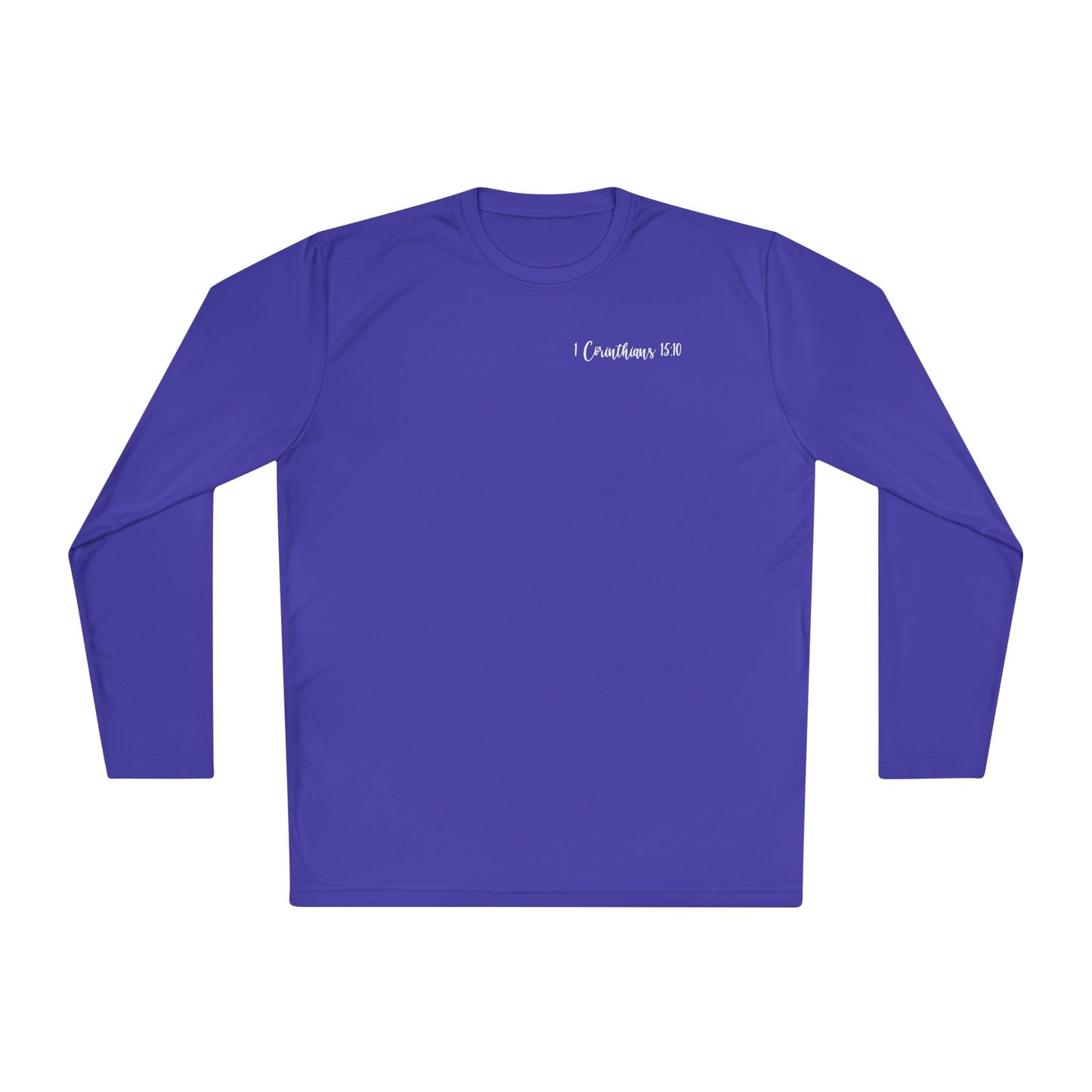 ""Try Jesus Not Me 1 Corinthians 15:10 Adult Long Sleeve Tee