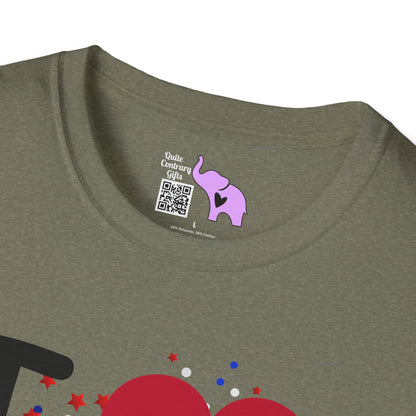 I Love The USA Adult T-shirt