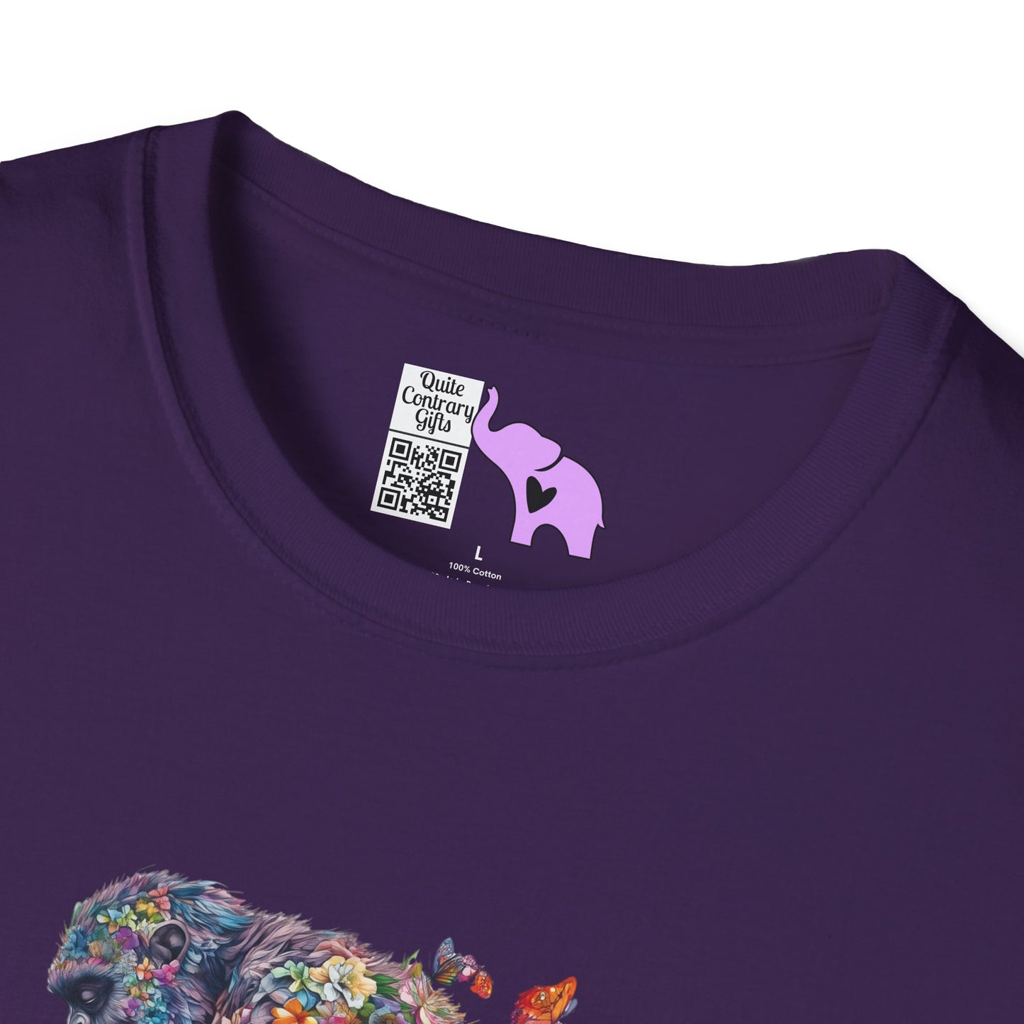 Flowers & Butterflies Bigfoot Adult T-shirt