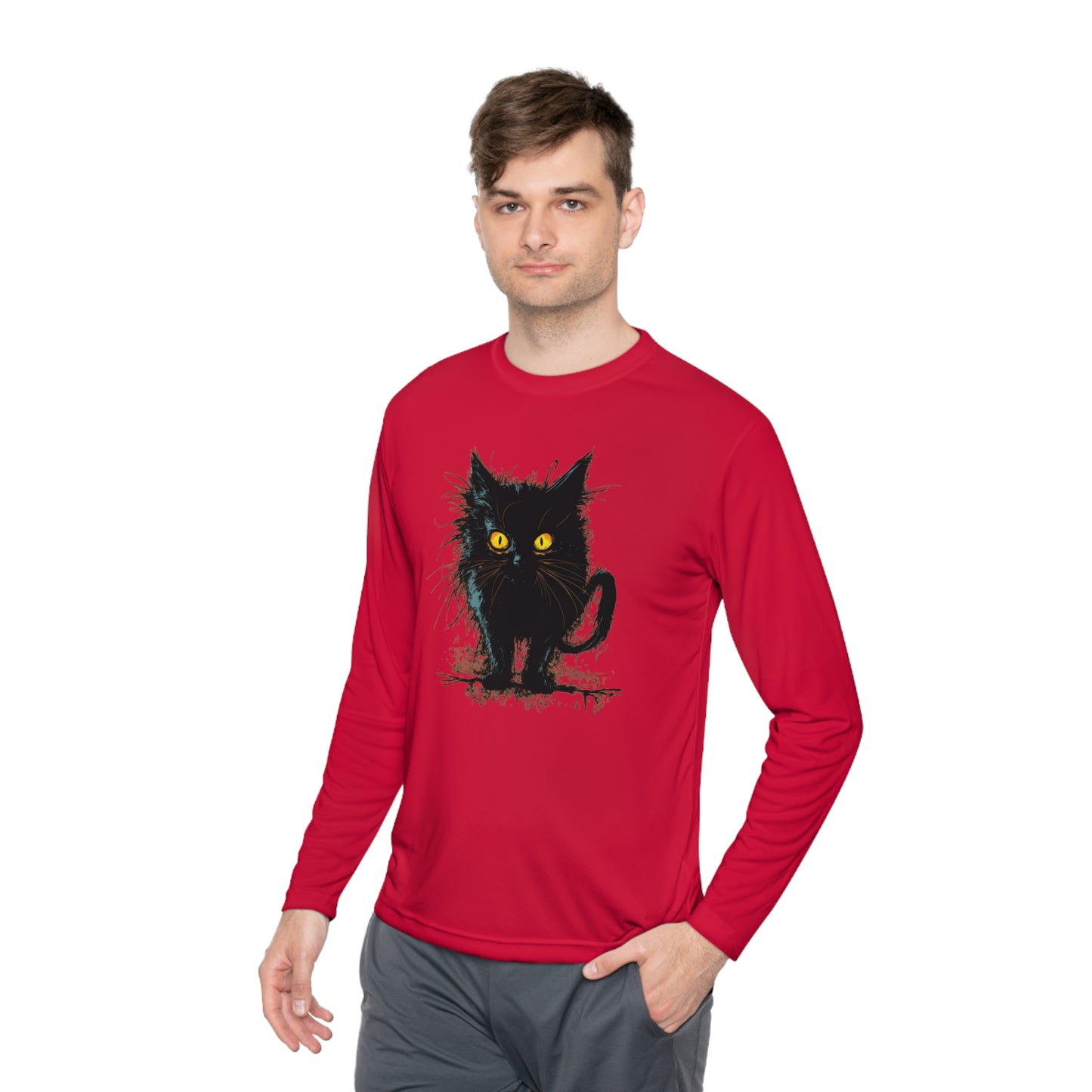 Black Kitten Adult Long Sleeve Tee