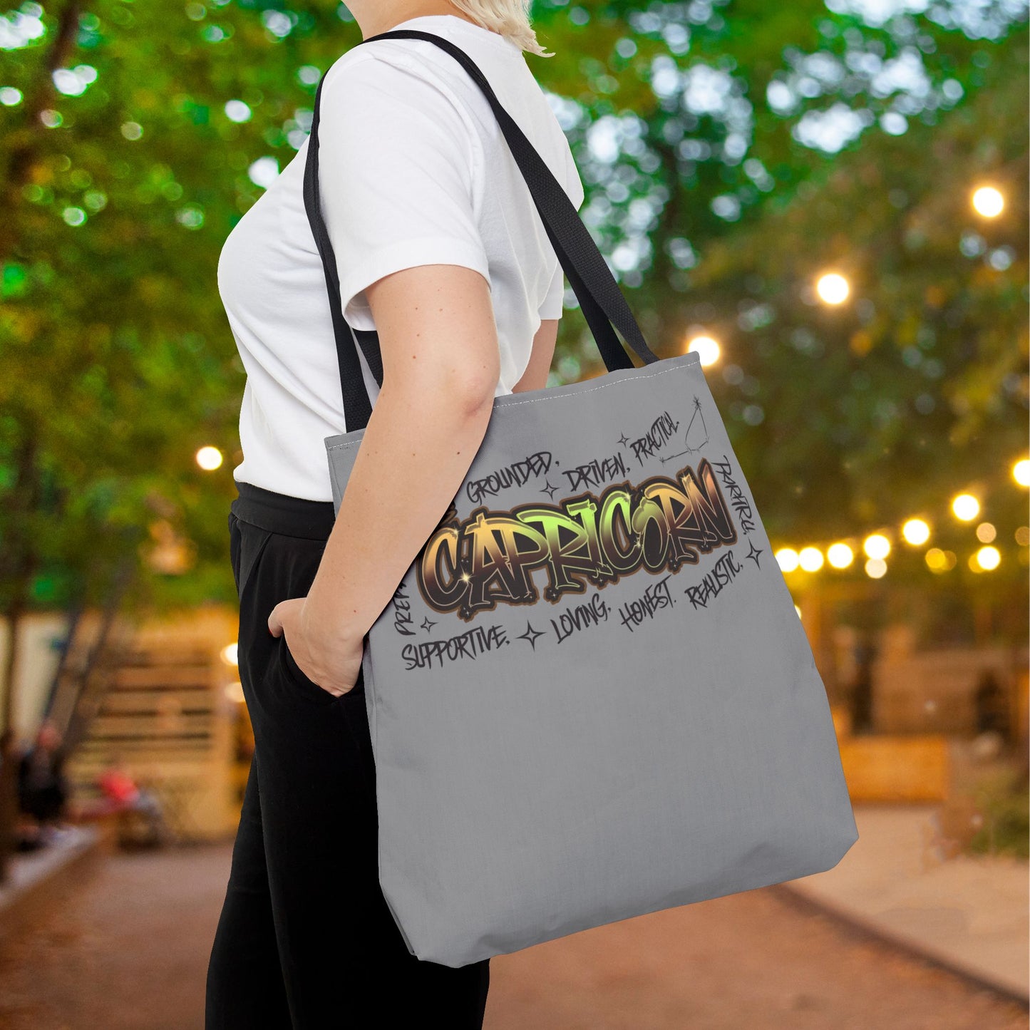 Capricorn Street Art Canvas Tote Bag