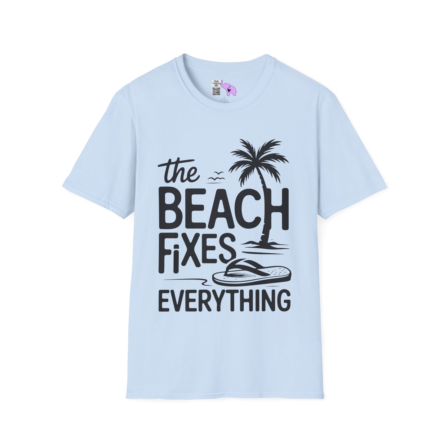 The Beach Fixes Everything Adult T-shirt