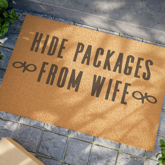 Hide Packages From Wife Coconut Fiber Doormat