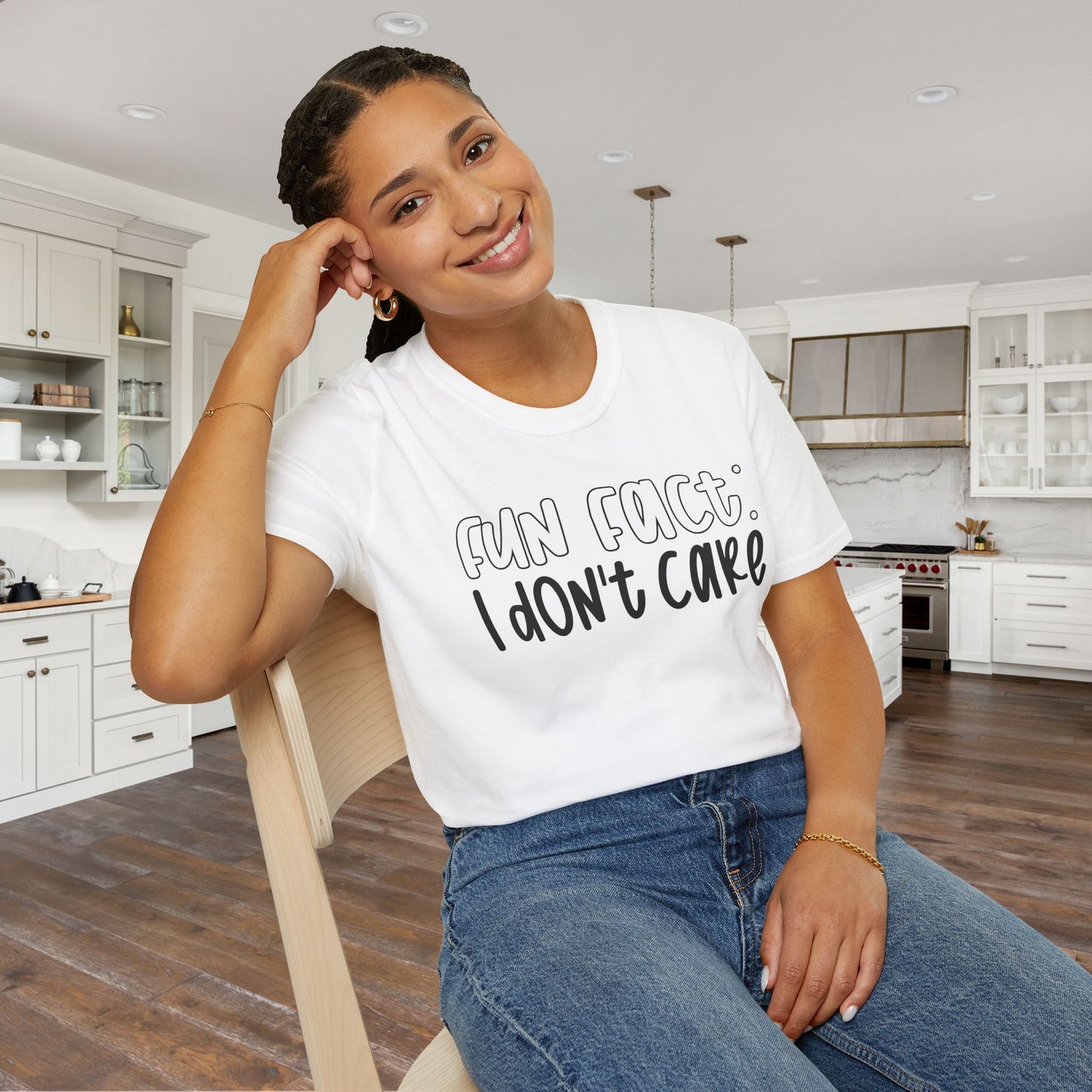 Fun Fact I Don't Care Adult T-shirt