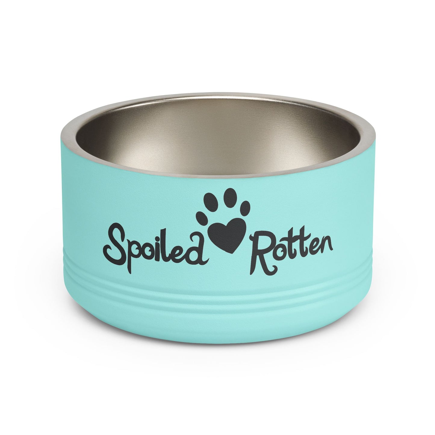 Spoiled Rotten Personalized Pet Bowl – 18oz Stainless Steel Dog & Cat Food Bowl