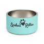Spoiled Rotten Personalized Pet Bowl – 18oz Stainless Steel Dog & Cat Food Bowl
