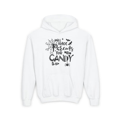 Will Trade Parents For Candy Youth Heavy Blend Hoodie
