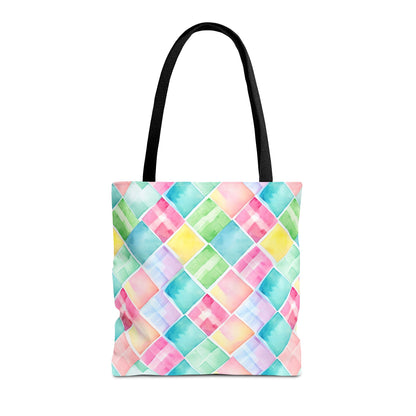Watercolor Weave Canvas Tote Bag
