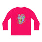 Neon Sugar Skull Youth Long Sleeve Tee