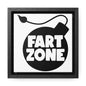 Fart Zone Canvas Wraps, Square Frame