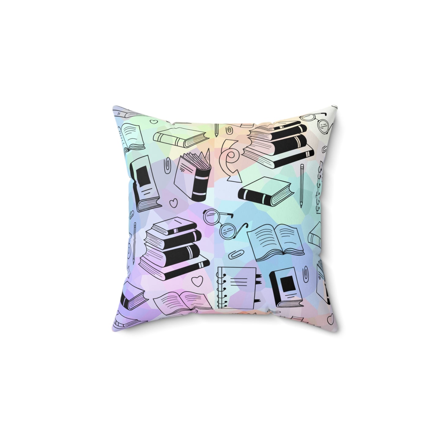 Colorful Chapters Throw Pillow