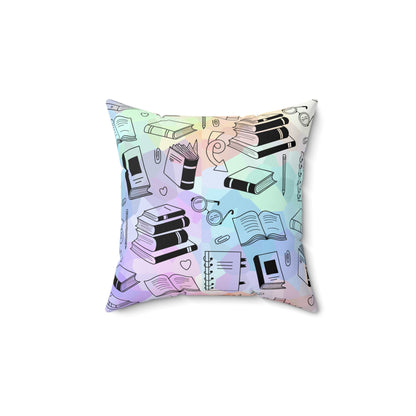 Colorful Chapters Throw Pillow