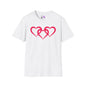 Triple Heart Adult Unisex Tshirt