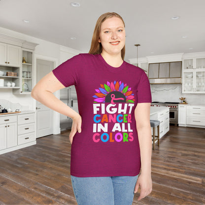 Fight Cancer in All Colors 26 Adult T-shirt