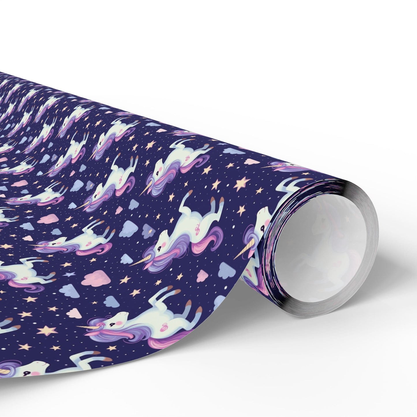 Starlight Unicorn Parade Wrapping Paper