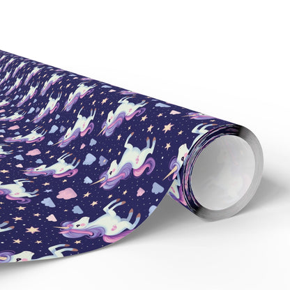 Starlight Unicorn Parade Wrapping Paper