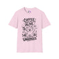 ""Coffee Makes Me Feel Alive and Slightly Unhinged (Cat) Adult T-shirt