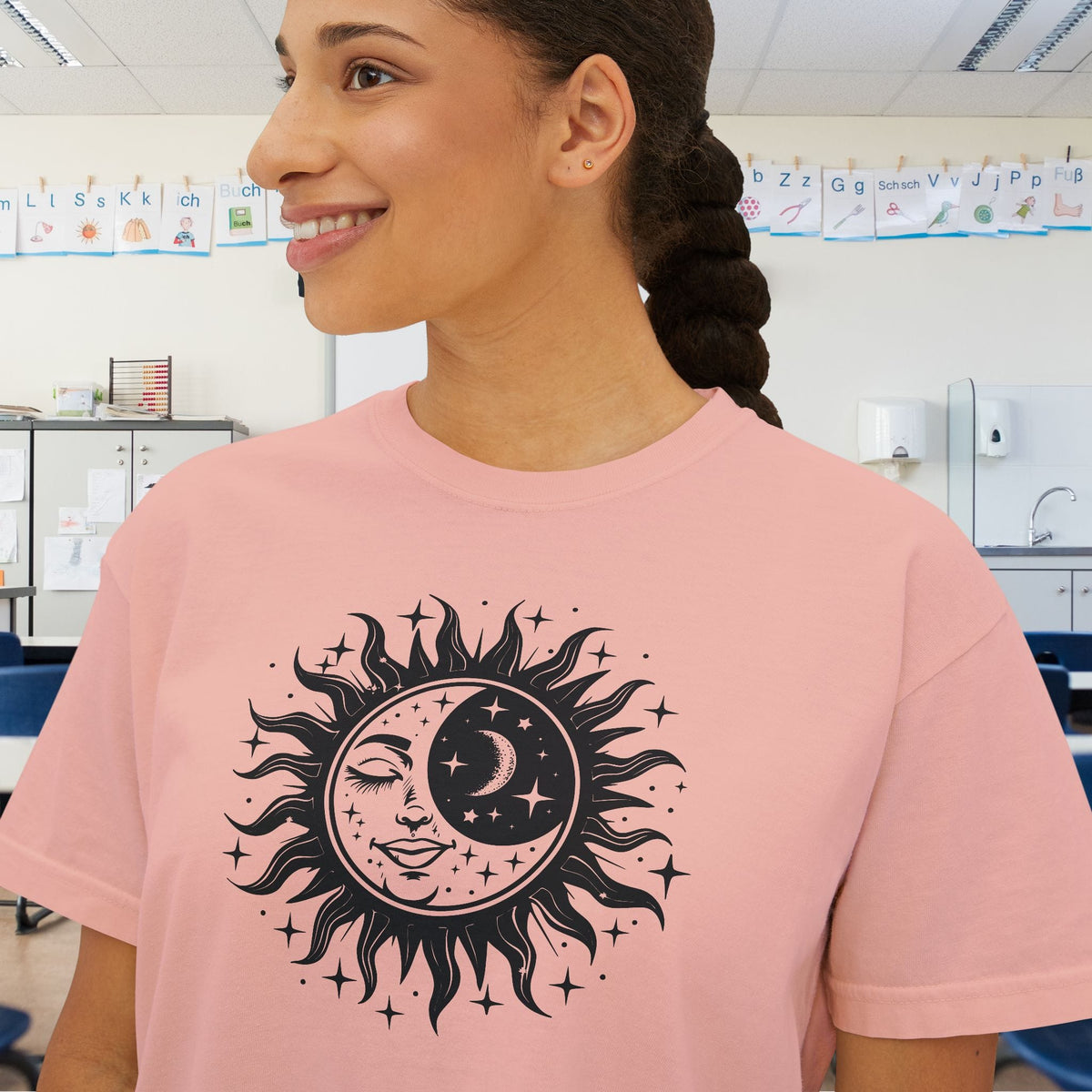 Celestial Sun/Moon Women's Boxy Tee