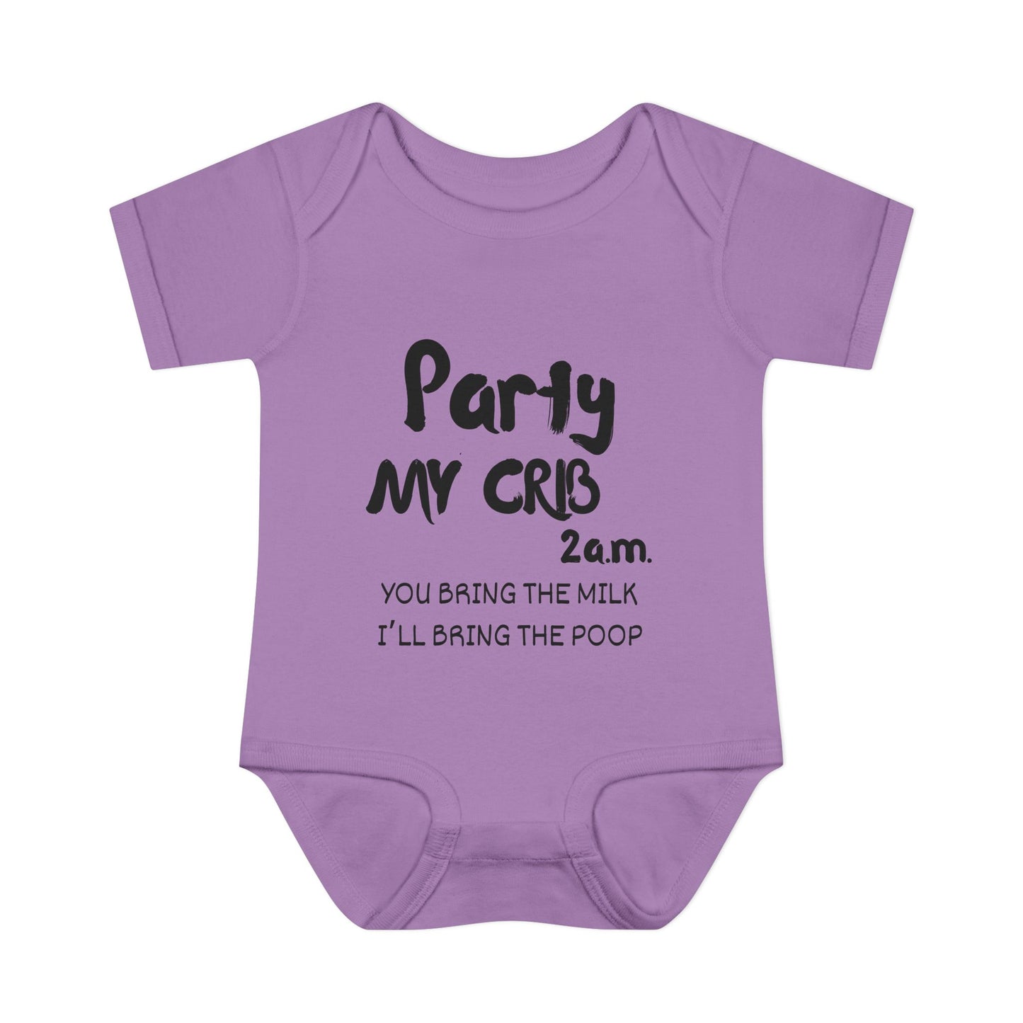 Party My Crib 2AM Infant Baby Rib Bodysuit