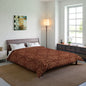 Golden Crimson Star Mandala Comforter