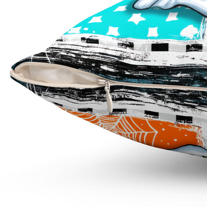 Bloom & Boo Patchwork Throw Pillow