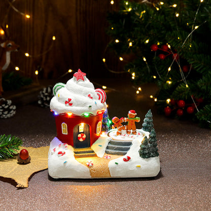 Christmas Village Rotating Light-Up Musical Sets